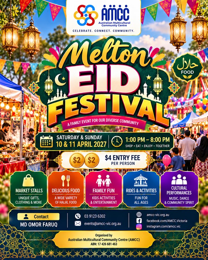 Melton Eid Festival 2027 official flyer